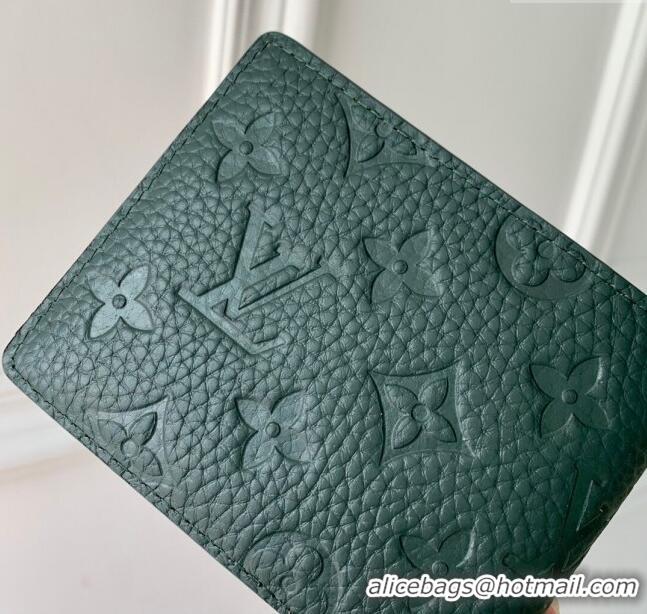 Top Quality Louis Vuitton Multiple Wallet in Monogram Leather M69037 Green 2024