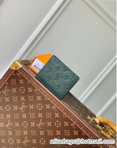 Top Quality Louis Vuitton Multiple Wallet in Monogram Leather M69037 Green 2024