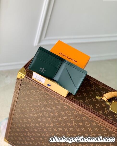 Top Quality Louis Vuitton Multiple Wallet in Monogram Leather M69037 Green 2024