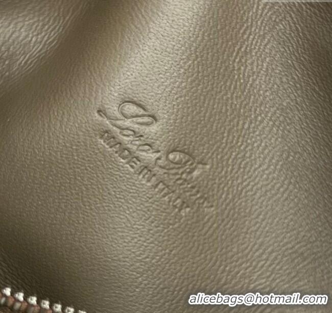 Buy Discount Loro Piana Extra Pocket Pouch L16 Belt Bag in Grainy Calfskin L0408 Etoupe/Silver 2023