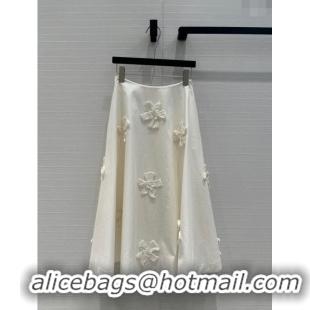 Top Grade Valentino Skirt V7903 White 2024