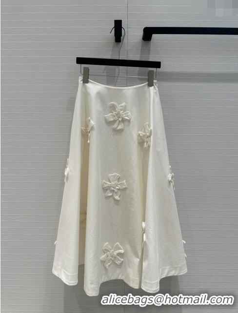 Top Grade Valentino Skirt V7903 White 2024