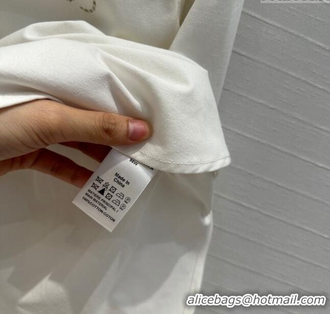 ​Super Quality Loewe Denim Shirt L7903 White 2024