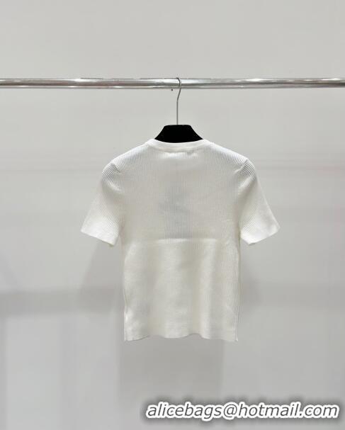 Buy Inexpensive Dior Knit T-shirt D7917 White 2024