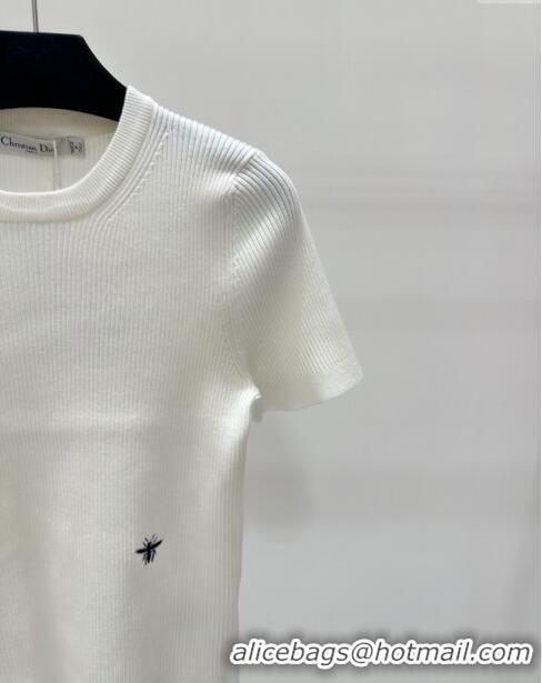 Buy Inexpensive Dior Knit T-shirt D7917 White 2024