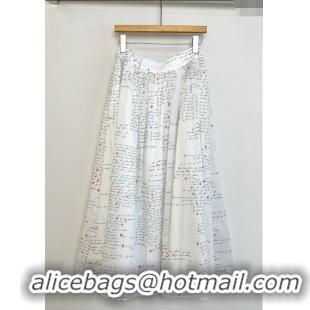 Classic Cheapest Dior Skirt D7926 White 2024