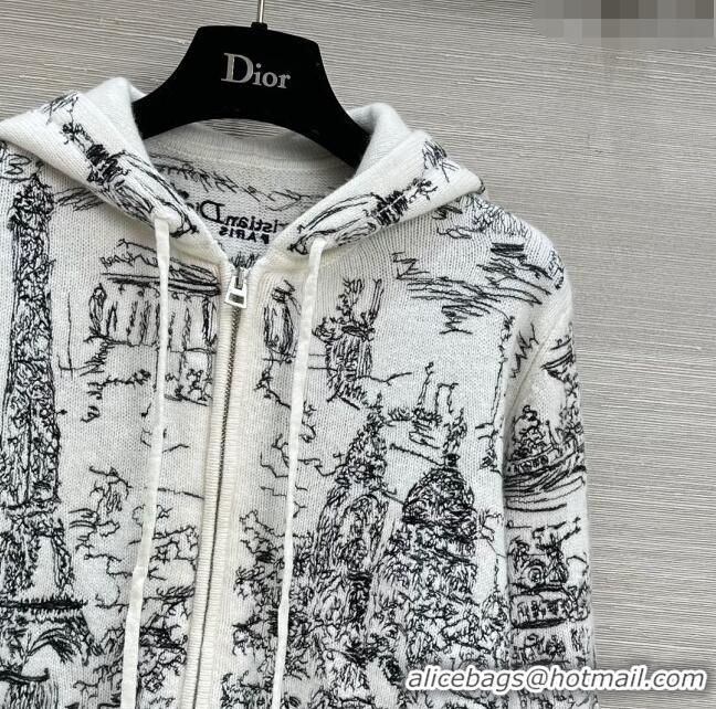 Free Shipping Design Dior Cashmere Zipped Jacket D7930 2024