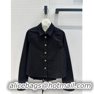 Most Popular Loewe Denim Shirt L7905 Black 2024