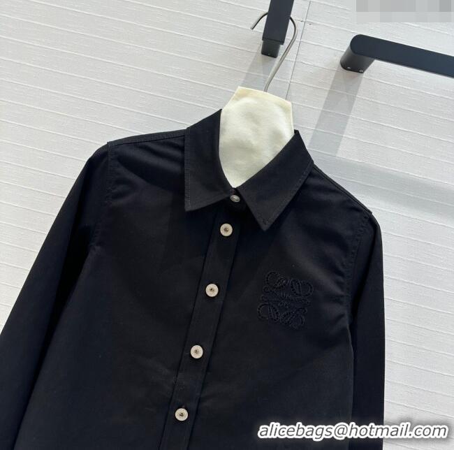 Most Popular Loewe Denim Shirt L7905 Black 2024