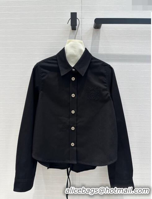 Most Popular Loewe Denim Shirt L7905 Black 2024