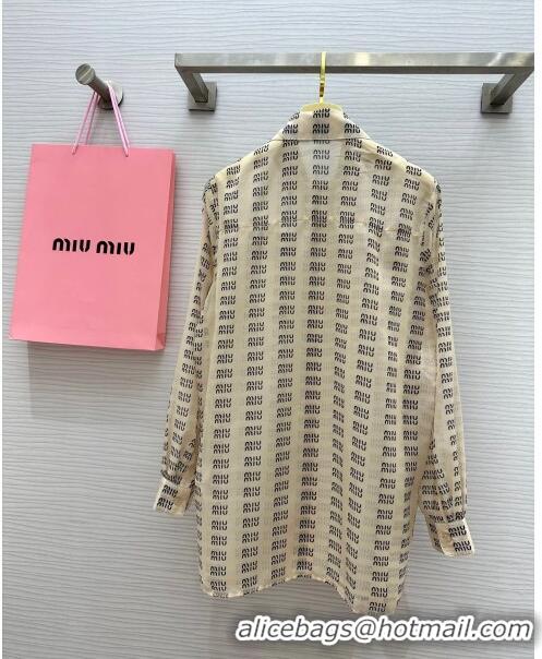 Reasonable Price Miu Miu Sun Protective Shirt M7910 Beige 2024