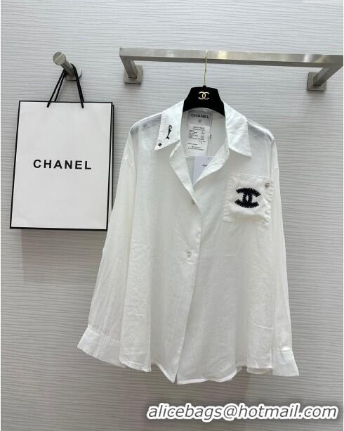 ​Traditional Discount Chanel Shirt CH7912 White 2024