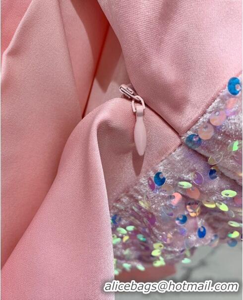 Traditional Discount Saint Laurent Sequins Top S7923 Pink 2024