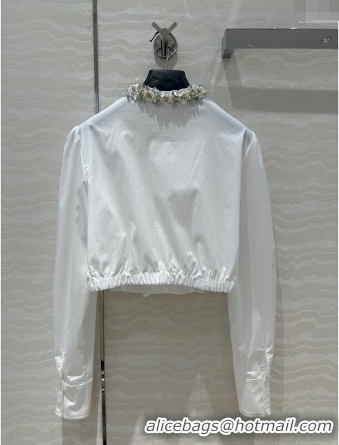 Buy Cheapest Miu Miu Short Shirt M7927 White 2024