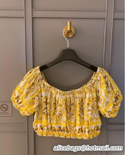 Good Taste Dolce & Gabbana Cotton Top DG71006 Yellow 2024