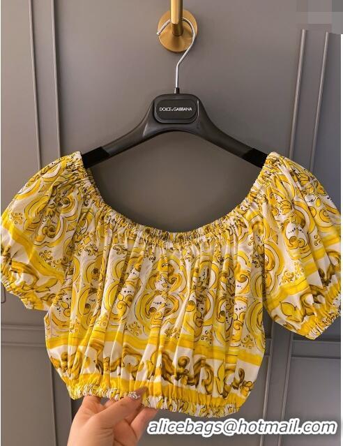 Good Taste Dolce & Gabbana Cotton Top DG71006 Yellow 2024