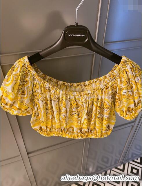 Good Taste Dolce & Gabbana Cotton Top DG71006 Yellow 2024