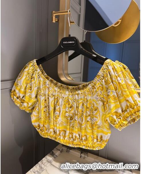 Good Taste Dolce & Gabbana Cotton Top DG71006 Yellow 2024