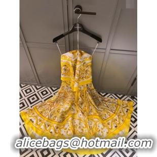 ​Buy Discount Dolce & Gabbana Dress DG71008 Yellow 2024