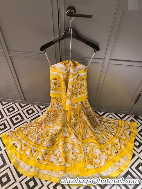 ​Buy Discount Dolce & Gabbana Dress DG71008 Yellow 2024