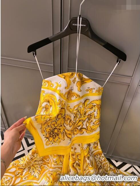 ​Buy Discount Dolce & Gabbana Dress DG71008 Yellow 2024