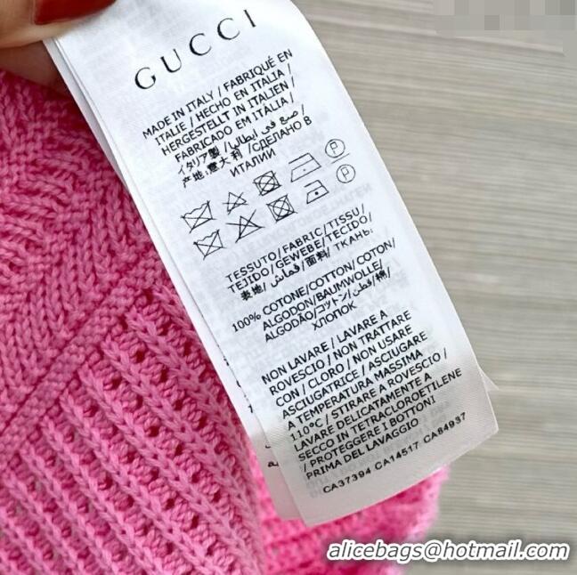 Grade Quality Gucci Knit Dress G71011 Pink 2024