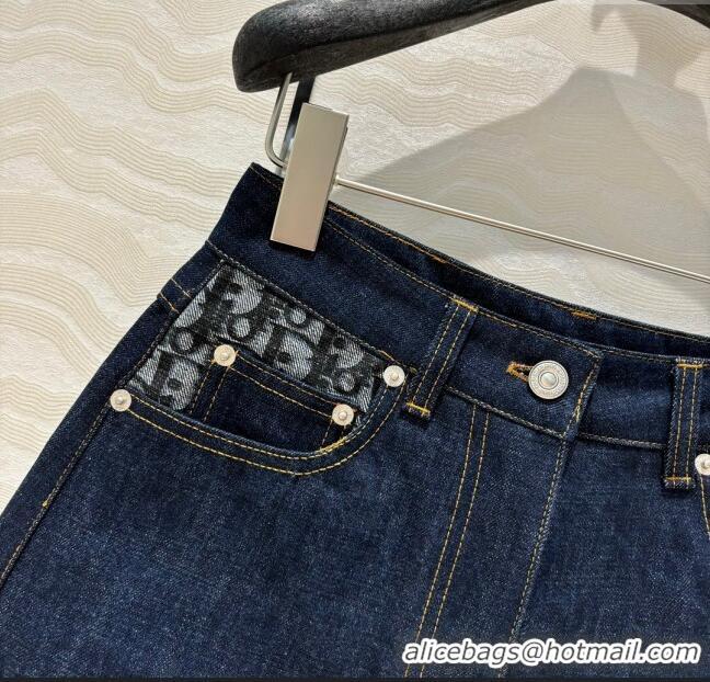 New Stylish Dior Denim Shorts D71015 Blue 2024