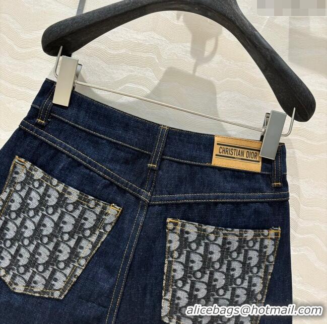 New Stylish Dior Denim Shorts D71015 Blue 2024