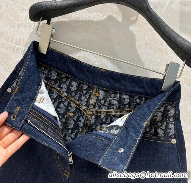 New Stylish Dior Denim Shorts D71015 Blue 2024