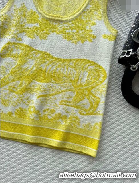 ​New Design Dior Cashmere Vest and Shorts D71208 Yellow 2024