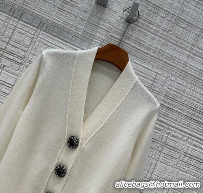 Luxury Classic Louis Vuitton Cashmere Cardigan LV71017 Beige 2024