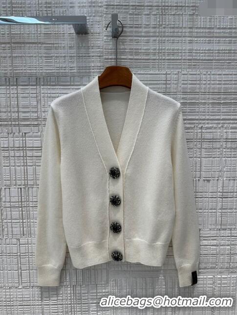 Luxury Classic Louis Vuitton Cashmere Cardigan LV71017 Beige 2024