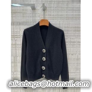 Buy New Cheap Louis Vuitton Cashmere Cardigan LV71018 Black 2024