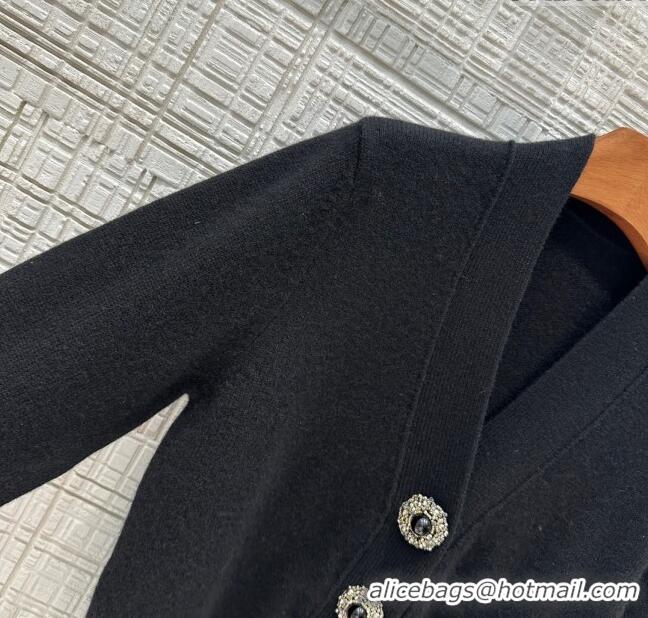 Buy New Cheap Louis Vuitton Cashmere Cardigan LV71018 Black 2024