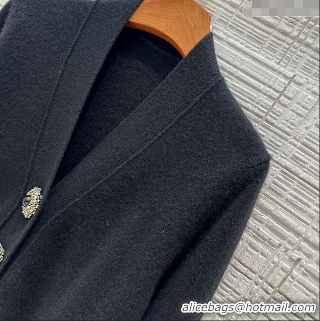 Buy New Cheap Louis Vuitton Cashmere Cardigan LV71018 Black 2024