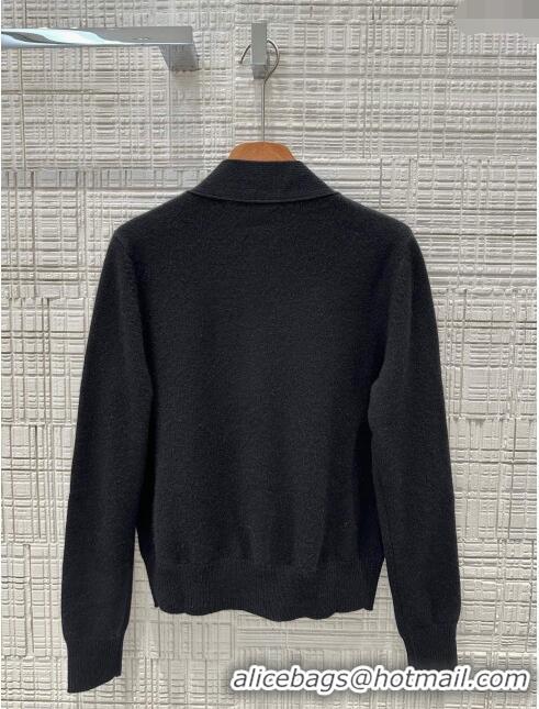 Buy New Cheap Louis Vuitton Cashmere Cardigan LV71018 Black 2024