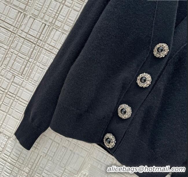 Buy New Cheap Louis Vuitton Cashmere Cardigan LV71018 Black 2024