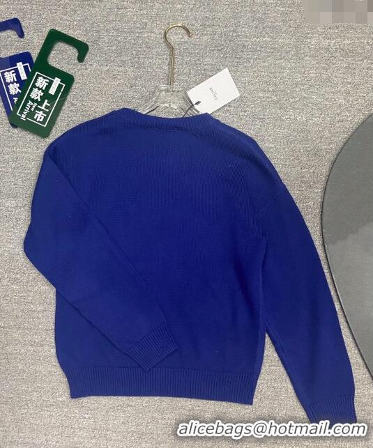 Inexpensive Celine Cashmere & Wool Sweater C71025 Blue 2024