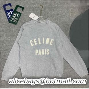 Cheapest Celine Cashmere & Wool Sweater C71024 Grey 2024