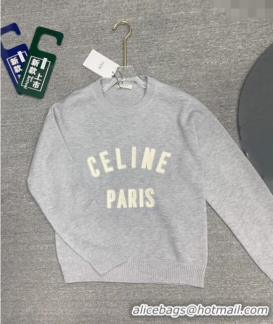 Cheapest Celine Cashmere & Wool Sweater C71024 Grey 2024