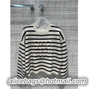 ​Buy New Cheap Loewe Wool Sweater L71027 Black/White 2024