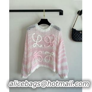 ​Luxury Classic Loewe Mohair Sweater L71210 Pink 2024