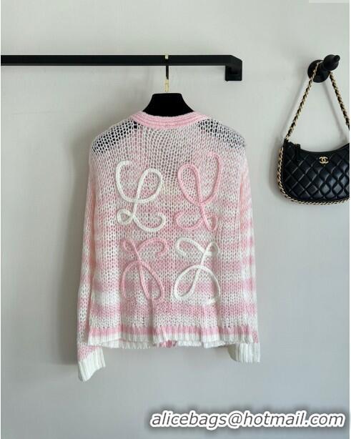 Top Quality Loewe Mohair Cardigan L71211 Pink 2024