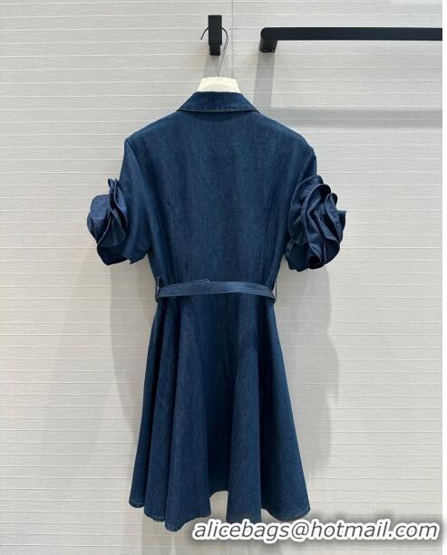 Classic Cheap Valentino Denim Dress V71215 Blue 2024