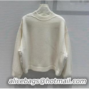 New Fashion Cheap Dior Cashmere Sweater D71216 Beige 2024