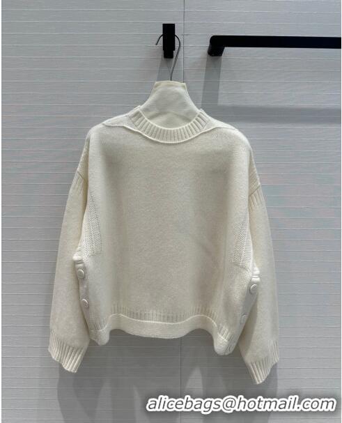 New Fashion Cheap Dior Cashmere Sweater D71216 Beige 2024