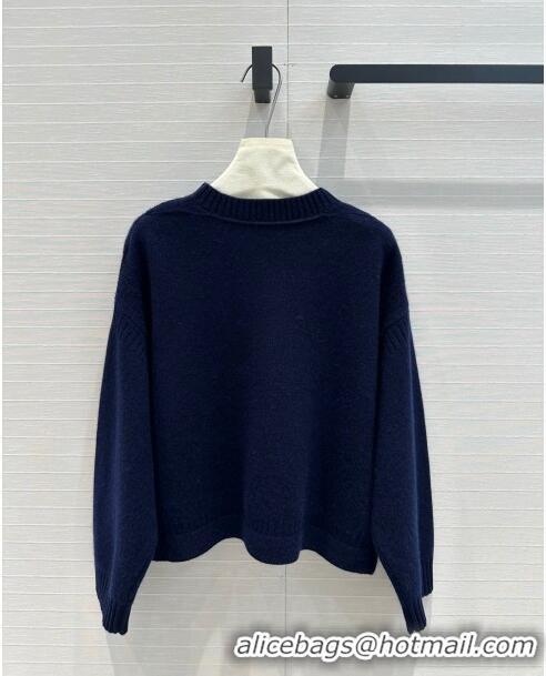 Latest Style Dior Cashmere Sweater D71217 Blue 2024