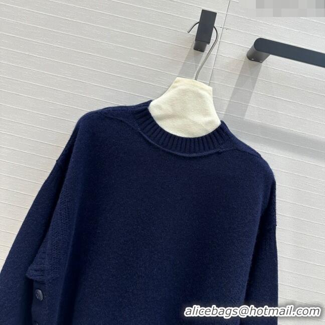 Latest Style Dior Cashmere Sweater D71217 Blue 2024