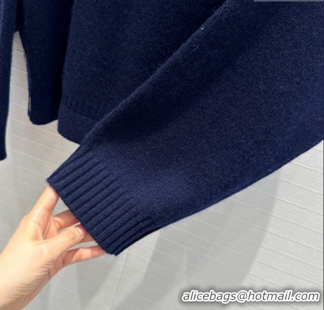 Latest Style Dior Cashmere Sweater D71217 Blue 2024