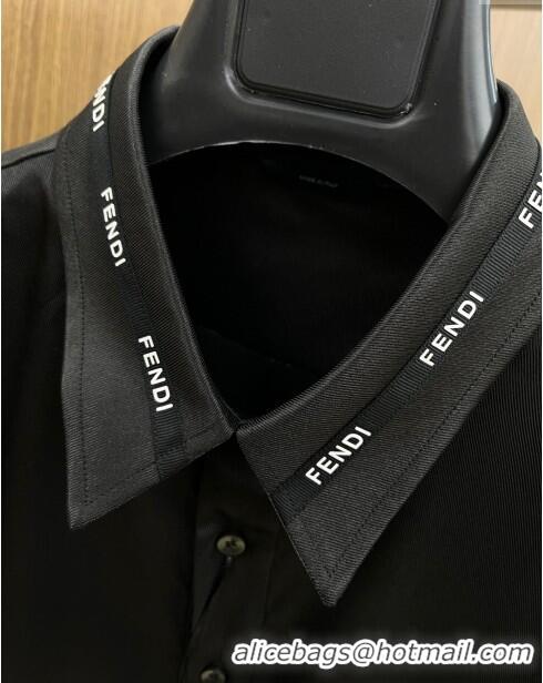 Market Sells Fendi Shirt F72612 Black 2024 (For Men)